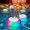 2pcs, variant on Floating Pool Bluetooth Speaker with RGB Lights IPX7 Waterproof Wireless Speaker Built in Mic TWS Stereo Sound for Hot Tub Pool Bathtub Shower Outdoor Swim