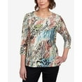 thumbnail image 4 of Alfred Dunner Womens Abstract Tiger Stripe Top, 4 of 6