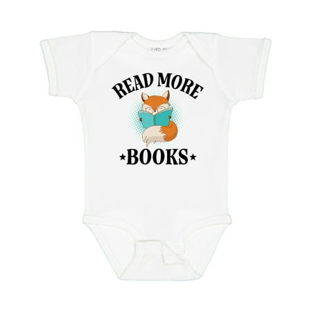 

Inktastic Reading Group Fox Read More Books Gift Baby Boy or Baby Girl Bodysuit