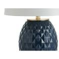 thumbnail image 4 of JONATHAN Y Diamond 25.5" LED Glass/Metal Table Lamp, Navy/Gold Leaf, JYL5043B, 4 of 8