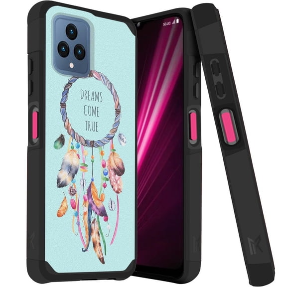 MetKase Hybrid Series Case for T-Mobile REVVL 6 5G (Magnetic Mount Ready Dual Layer Slim Cover) - Dreamcatcher