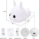 thumbnail image 2 of Luz nocturna portátil para niños, lámpara de conejo de silicona LED de 7 colores, lámpara para habitación de bebé, lámpara que cambia de color linda recargable por USB con control remoto, 2 of 5