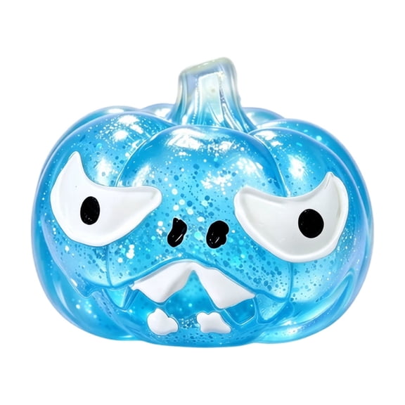 Halloween Pumpkin Glitter Squishy Toy, Glitter Filled Pumpkin Slow Rising Squishy Toys, Tactile Stress Relief Fidget Toy, Multiple Color Available for Desktop Ornament and Casual Daily Pastime
