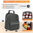 thumbnail image 2 of OPUX Insulated Lunch Box for Kids and Adults, Soft Lunch Bag, Charcoal, 2 of 7