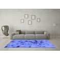 thumbnail image 3 of Ahgly Company Machine Washable Indoor Rectangle Abstract Blue Modern Area Rugs, 5' x 8', 3 of 4