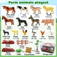 thumbnail image 3 of 53 PCS Realistic Farm Animal Figurines, Plastic Farm Toy Set with Fences & Building Blocks, Educational Playset for Toddlers & Kids, 3 of 6