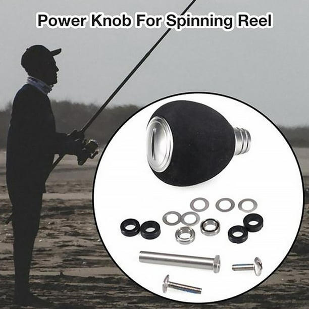Fishing Reel Rocker Handle EVA Metal Non-slip Fishing Spinning Reel Power Knob  Grip Replacement 