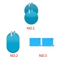 thumbnail image 2 of 1 Pair Car Rearview Mirror Film Car Side View Car Rearview Mirror Anti Glare Anti Fog Rainproof Protector Circular Nano Film, 2 of 7