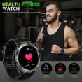 thumbnail image 4 of Smart Watches for Men KE3 with LED Flashlight 3ATM Waterproof Android Smart Watch Compatible with iPhone(Call Received/ Dial) 1.45” HD 110+ Sports Modes, 4 of 6