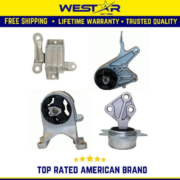 Motor & Trans Mount 4PCS Set Compatible for 2008-2012 Chevrolet Malibu 2.4L Auto Trans 6Spd Replaces 3118 3212 3213 3267