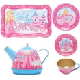 thumbnail image 7 of Toy Chef 14-Piece Princess Tea Party Set for Little Girls - Pretend Game Playset with Teapot, Cups and Dishes - Playhouse Toy Gifts for Toddlers, 3+ - Princess, 7 of 7