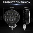 thumbnail image 2 of Round LED Work Light 60W Flood Spot Combo Beam LED Light Daytime Running Light Off Road Driving Lights for Truck SUV, 2 of 5