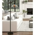 thumbnail image 3 of Cal Lighting 60W Colebridge Downbridge Tiffany Floor Lamp, 3 of 6