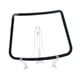 thumbnail image 3 of Modelo de parabrisas de coche con bordes pulidos y soporte de sobremesa, ideal para la belleza. Frente, 3 of 8