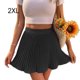 thumbnail image 5 of Sonducket holgada informal de cintura alta para mujer, para niñas, estudiantes, fiesta, banquete, senderismo, deportes, poliéster, plisada, por Ropa, zapatos y accesorios Miscelánea Negro XXL, 5 of 6