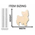 thumbnail image 2 of Unfinished Wood Yorkie Silhouette - Craft- up to 46" DIY 18" / 1/2", 2 of 3