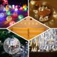 thumbnail image 5 of Cadena de luces LED multiusos Bola de espejo Bola de discoteca Wdftyju luces de reflejo de escenario decoración de fiesta en casa boda Año Nuevo, 5 of 7