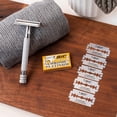 thumbnail image 2 of BIC Chrome Platinum Double Edge Safety Razor Disposable Single Blades (100 Pack), 2 of 6