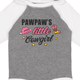 thumbnail image 4 of Inktastic Pawpaw's Little Cowgirl with Cowgirl Hat and Boots Girls Long Sleeve Baby Bodysuit, 4 of 5