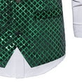 thumbnail image 6 of Men's Sequins Vest Slim Fit 3-Button Christmas Party Vest Shiny Dress Waistcoat for Wedding 80s 90s Prom Outfits (S, Green 03), 6 of 6