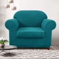 thumbnail image 2 of CHUN YI Stretch 2-Piece Checks Sofa Cover with Cushion Cover Slipcover, 2 of 6