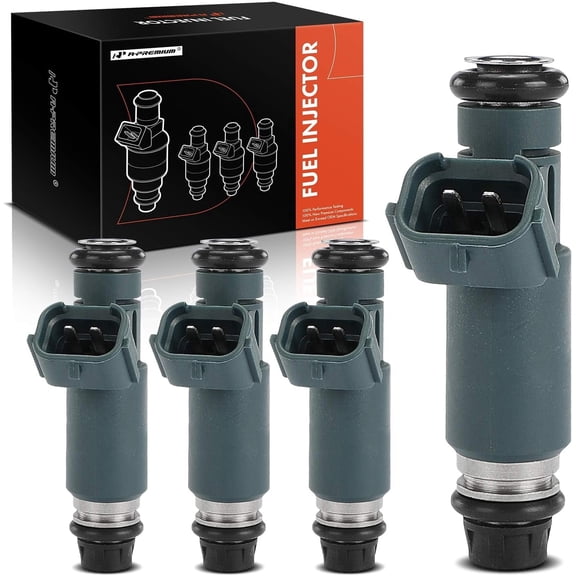 A-Premium Set of 4 Fuel Injectors Compatible with Nissan Altima Sentra 2002 2003 2004 2005 2006 2.5L Replace# 166008J010