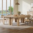 thumbnail image 6 of Tribesigns 79" Extra Long Dining Table, Farmhouse Wooden Dinner Table, Rectangular Kitchen Table for 6-8 People, 6 of 6