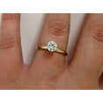 thumbnail image 4 of 2 Ct Round Lab Created Diamond Solitaire Engagement Ring 14k Yellow Gold Plated, 4 of 4