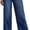 Bluing, variant on Olaglory Women's Wide Leg Jeans High Waisted Stretchy Raw Hem Casual Denim Pants, Blue