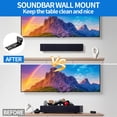 thumbnail image 6 of Soundbar Wall Mount Bracket for Most Sound Bar Mounts Under TV, Hold up to 30 lbs, Depth Adjustable 3.14”-5.2”, Soundbar Shelf, Black, 6 of 7