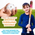 thumbnail image 6 of Franklin Sports Sundae Swing Kids Plastic Baseball Bat + Ball Set, 30 in, Multicolor, 6 of 9