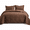 Coin Pattern Brown-Twin (68"x86"), variant on Quilt Set Black Bedspreads - Soft Bed Fall Lightweight Bedspreadforter Modern Style Pattern Coverlet For All Season 2 Pieces (1 1ow Sham)