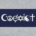 thumbnail image 3 of CafePress - Coexist Long Sleeve T Shirt - Womens Baseball Tee, 3 of 4