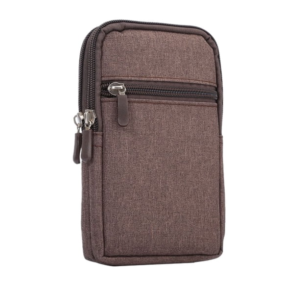 Sonducket Riñonera elegante y conveniente para actividades al aire libre, funda para teléfono móvil, riñonera para hombre riñoneras marrón