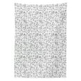 thumbnail image 3 of Ambesonne Xmas Theme Tablecloth Rectangular Table Cover, Christmas Outlines Art, 60"x90", White and Grey, 3 of 4