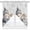 Gray, variant on Swag Curtains Valances for Windows, Green Christmas Tree Short Kitchen Window Curtains Over Sink, Winter Retro Silver Snowflake Cafe Curtains Panel Set Of 2,Rod Pocket, 36 Inches Length