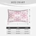 thumbnail image 4 of Zufioo Christmas Snowflakes Print Double-sided Plush Pillow Cover,Decorative Pillow Protector without Pillow Core, Suitable for Sofa, Bedroom, Car-20"x30", 4 of 6