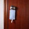 thumbnail image 2 of Door Silencer Door Jammer Door Closer Cushion Nursery Door Latch Cover 3 Pack for Noise Reducing Quiet Doors Baby Toddler Safety 3.25 x 5.5 Inch (Light Blue Chevron), 2 of 3