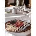 thumbnail image 6 of Vintage Coffee Cloth Napkins Set of 8 Reusable Dinner Napkins, Farmhouse Red White Cups Black Plaid Cocktail Napkin Washable Table Napkins for Wedding/Holiday Party/Baby Shower 20"x20", 6 of 7