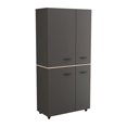 thumbnail image 1 of Inval Kratos Armoire de Rangement de Garage à 12 Étagères en Gris Foncé et Érable, 1 of 10