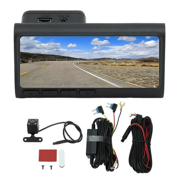 Dual Dash Cam 3.3 Inch WiFi 1080P HD Smart Loop Recording Dashboard Driving Recorder for Car