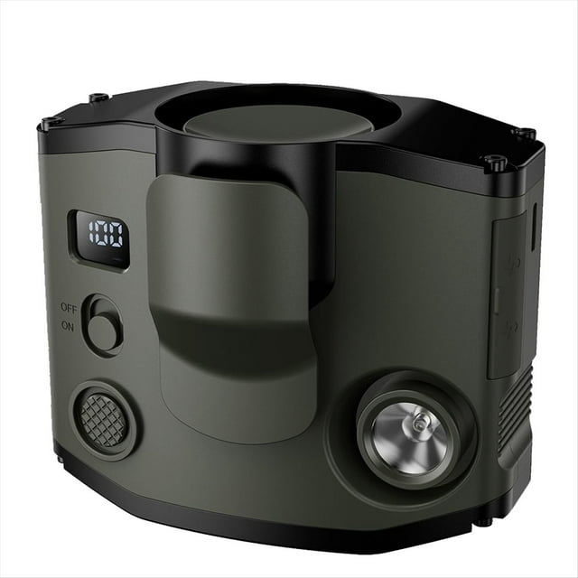 Mini Ventilador Portátil con Clip para la Cintura, Ventilador de Collar Portátil con Pilas de 8000 MAh, Ventilador de Refrigeración Potente, Color Verde