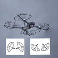 thumbnail image 1 of 4 Uds. de accesorios protectores de hélices semicerradas para tren de aterrizaje, liberación rápida, cubierta de ventilador de ala para accesorios de Soledad Guardia de hélice de drones, 1 of 10