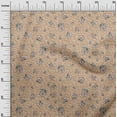 thumbnail image 2 of oneOone Polyester Lycra Light Brown Fabric Brush Stroke|Leaves & Floral Abstract Diy Clothing Quilting Fabric Print Fabric By Yard 56 Inch Wide, 2 of 4