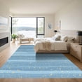 thumbnail image 3 of ODIKA 5'x7' Machine Washable Non-Slip Area Rug, Abstract Navy Blue High Traffic Rug with Pad, Blue, 1056482, 3 of 8