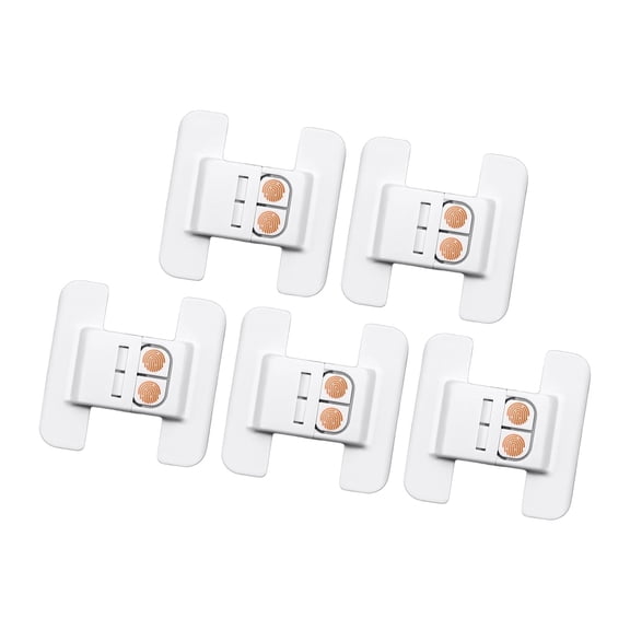5Pieces Auto-Lock Fridge Door Stoppers, Easy Install Closers for Kitchen Appliances & Drawer Organizers Essentials