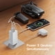 thumbnail image 2 of Cargador Bwine de pared GaN de 65 W, USB C, 3 puertos, con cable de 1,2 m, blanco, 2 of 9