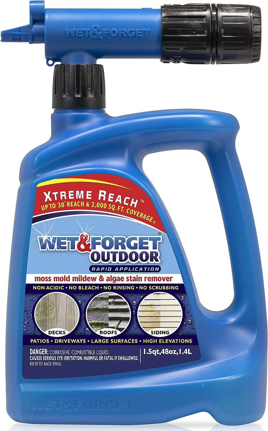 Wet & Outdoor Moss, Mold, Mildew, & Algae Stain Remover Multi