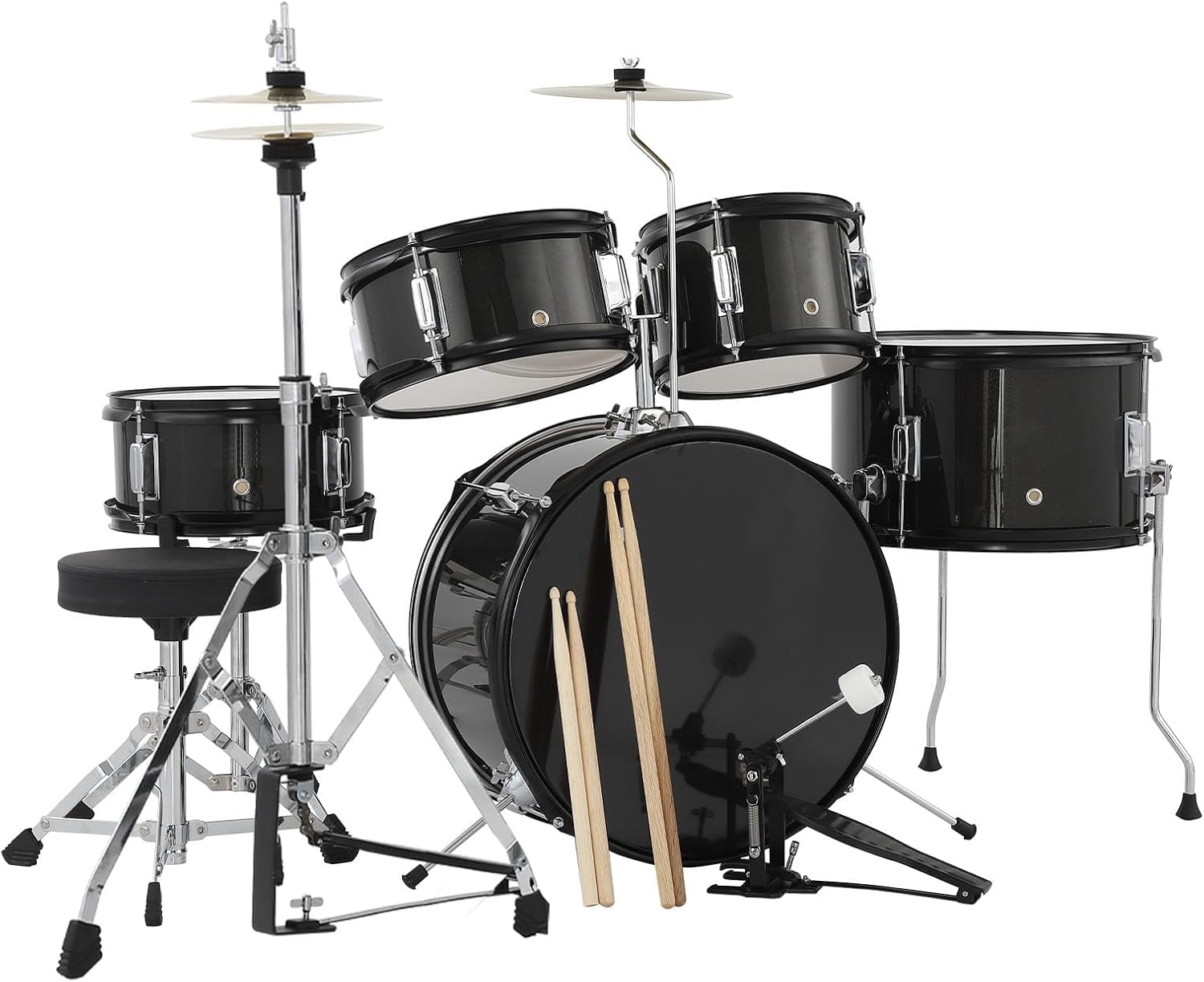 Muslady 3-Piece Drum Set Kit Percussion Musical Instrument with