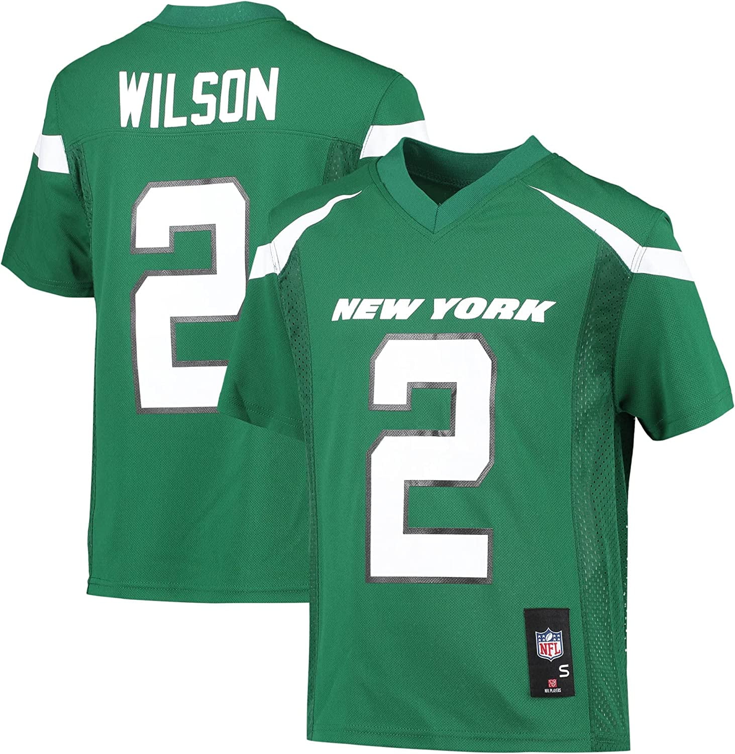Outerstuff Youth Zach Wilson Green New York Jets_ Replica Player Jersey